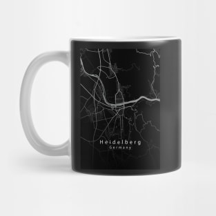 Heidelberg Germany City Map dark Mug